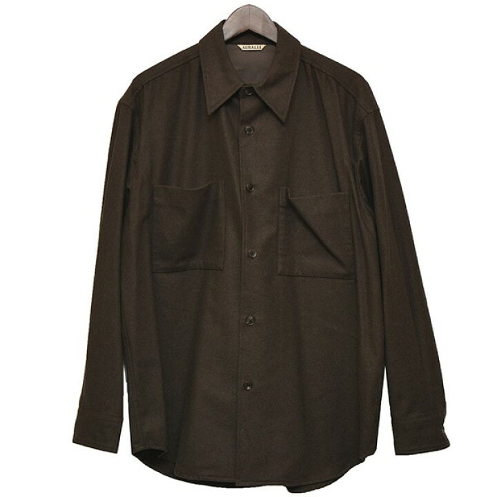 楽天市場】【中古】AURALEE WOOL FULLING FLANNEL SHIRT ネルシャツ 