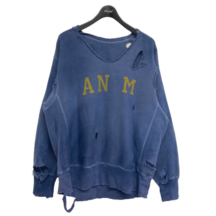 楽天市場】【中古】ANCELLM2022AW WISM別注「CRASH CREWNECK SWEAT 