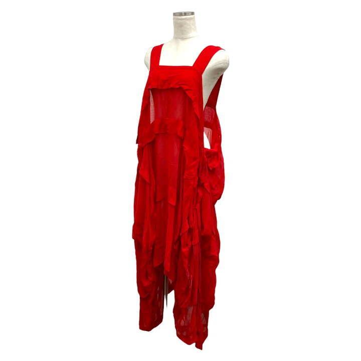 楽天市場】【中古】LIMI feu ｢TUCK DRESS ｣ドレス レッド サイズ：S 