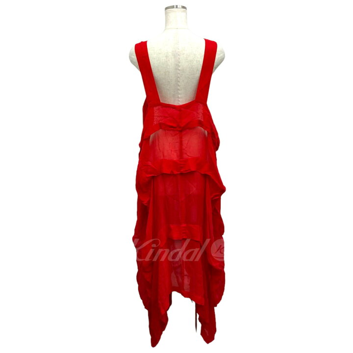 楽天市場】【中古】LIMI feu ｢TUCK DRESS ｣ドレス レッド サイズ：S  