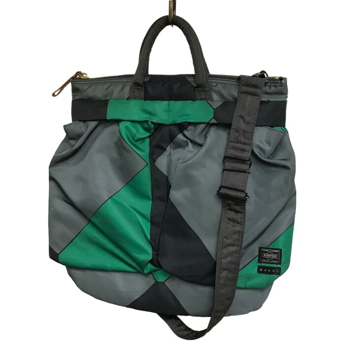 楽天市場】【中古】MARNI ×PORTER ヘルメットバッグ グレー×グリーン  