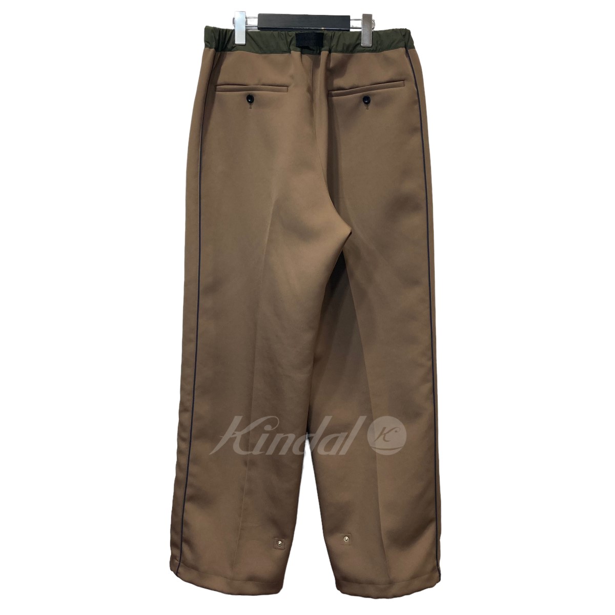人気絶頂 <br>sacai <br>22AW Technical Jersey Pants テクニカルジャージーパンツ ブラウン サイズ：3 サカイ 
