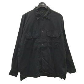 【中古】COMOLI　22SS 空紡オックス C．P．Oシャツ ブラック サイズ：2 【240223】（コモリ）