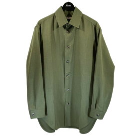 【中古】AUBETT　22SS MELANGE WOOL GABARDINE COACH JACKET　コーチジャケット オリーブ サイズ：4 【240223】（オーベット）