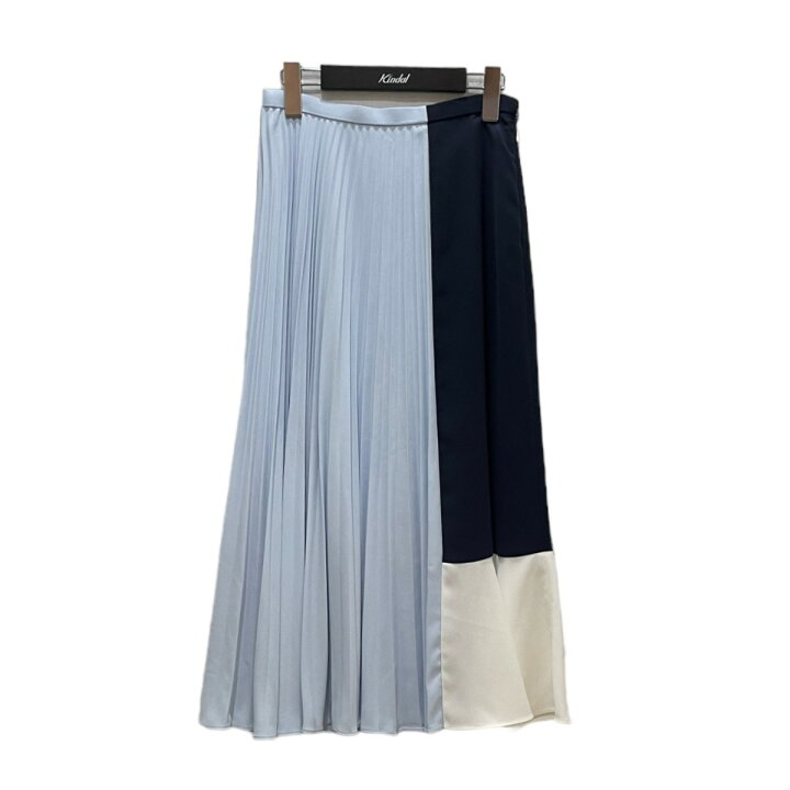 楽天市場】【中古】LE CIEL BLEU ブロッキングプリーツスカート  