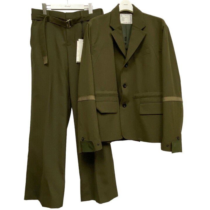 楽天市場】【中古】sacai 22SS Suiting Mix 3B Jacket＆Suiting Pants 