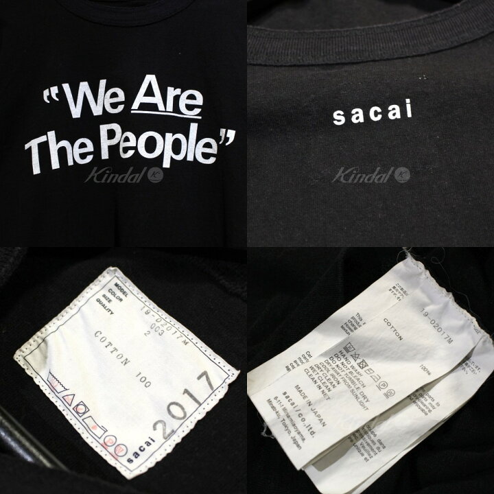 楽天市場】【中古】sacai 19SS We Are The People プリント Tシャツ 
