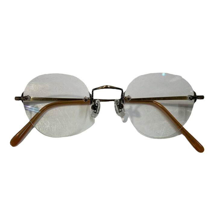 楽天市場】【中古】白山眼鏡店 ANAAKI リムレス眼鏡 メガネ ゴールド 