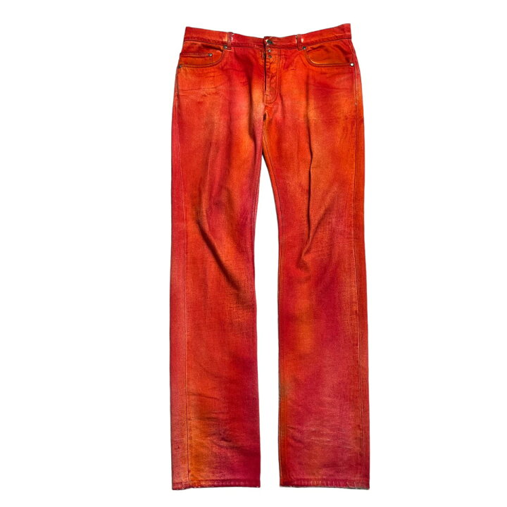 楽天市場】【中古】Maison Martin Margiela 10加工デニムパンツ レッド 