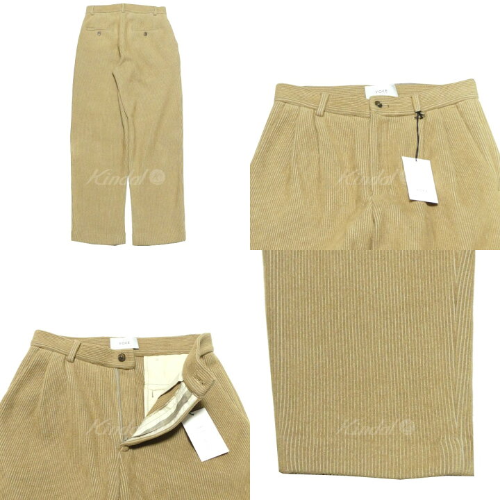 楽天市場】【中古】YOKE 19AW KNIT CORDUROY 2TUCK WIDE PANTS ニット 