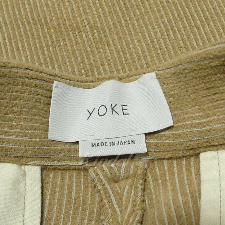 楽天市場】【中古】YOKE 19AW KNIT CORDUROY 2TUCK WIDE PANTS ニット 