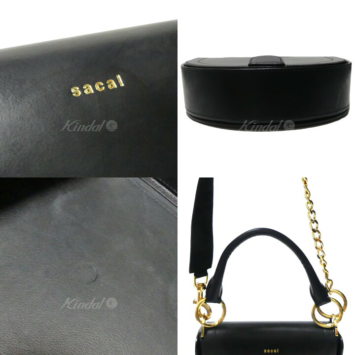 楽天市場】【中古】sacaiチェーン レザー 2WAY ハンド ショルダー  
