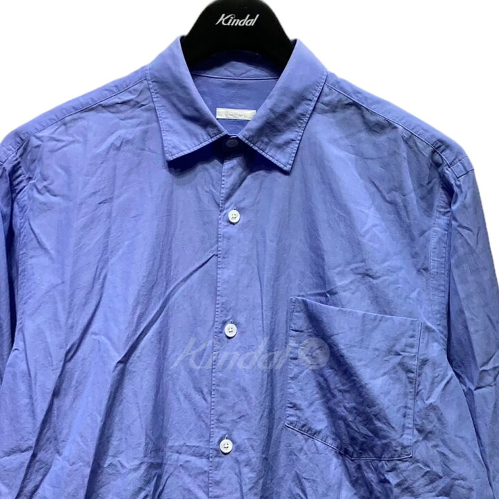 楽天市場】【中古】COMOLI コモリシャツ S03-02001 サックスブルー  