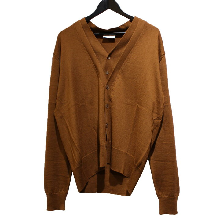 楽天市場】【中古】LEMAIRE 21SS KNITTED DOUBLE COLLAR CARDIGAN 