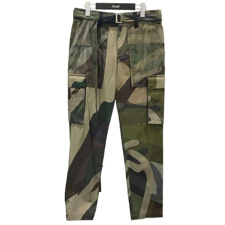 楽天市場】【中古】sacai× KAWS 21AW カモフラ柄ナイロンツイルカーゴ 