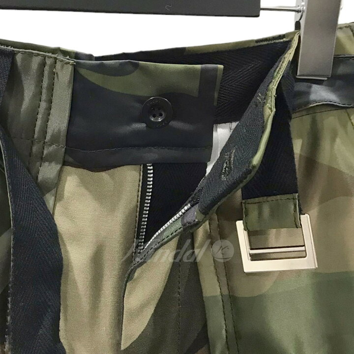 楽天市場】【中古】sacai× KAWS 21AW カモフラ柄ナイロンツイルカーゴ 