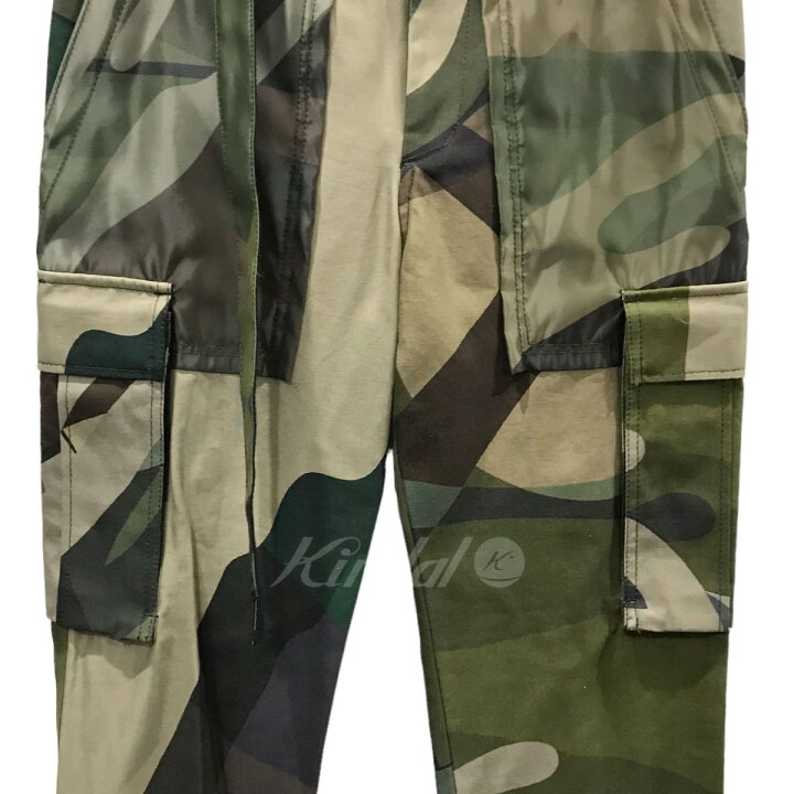 楽天市場】【中古】sacai× KAWS 21AW カモフラ柄ナイロンツイルカーゴ 