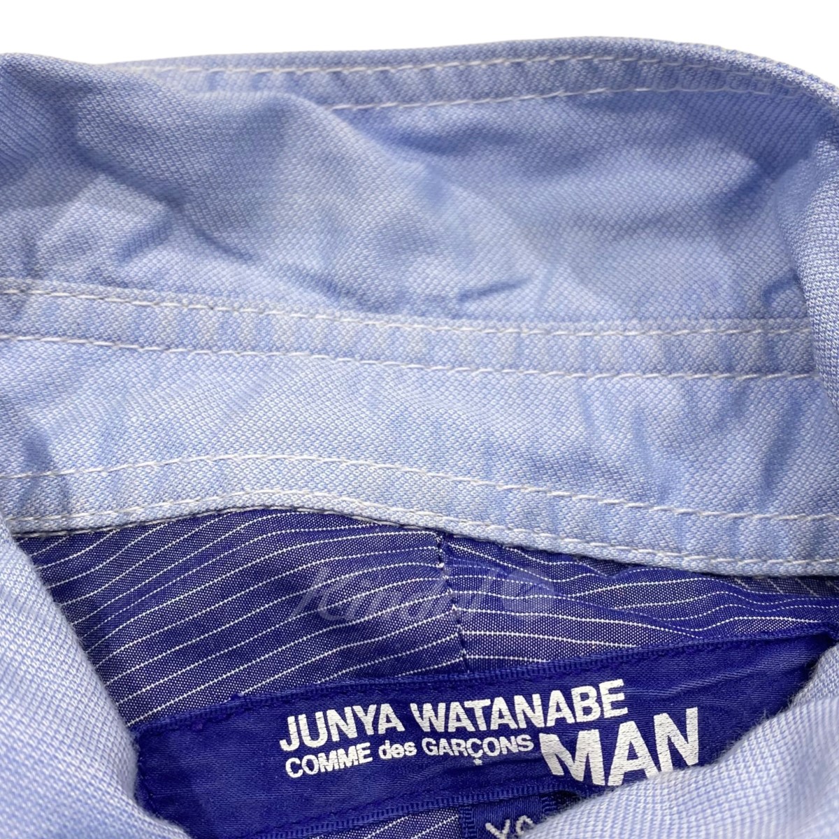 楽天市場】【中古】CDG JUNYA WATANABE MAN 袖切替シャツ ブルー 