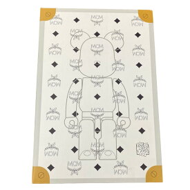 【中古】MCM｢BE@RBRICKMCMWHITECHROMEVer100％＆400％｣100％＆400％フィギア WHITE サイズ：-【価格見直し】