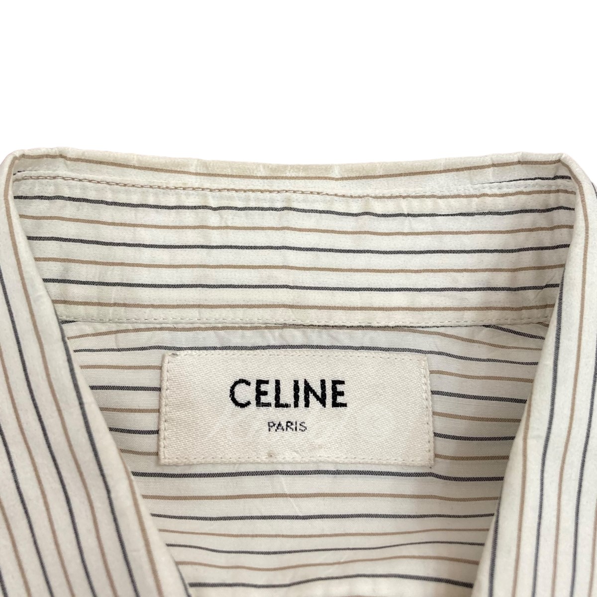 楽天市場】【中古】CELINE｢Stripe Shirt In Silk｣シルクストライプ