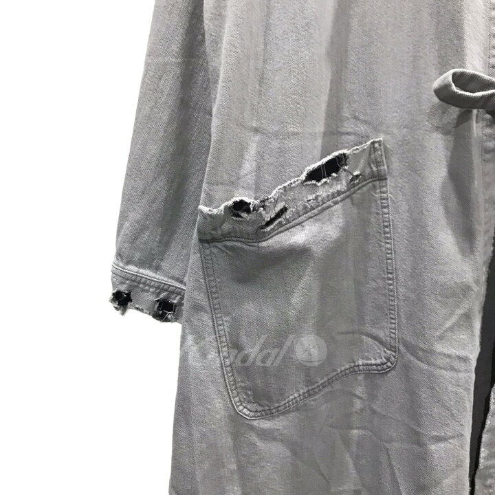 楽天市場】【中古】Ysブリーチ加工デニムガウンコート 8oz DENIM BIO 