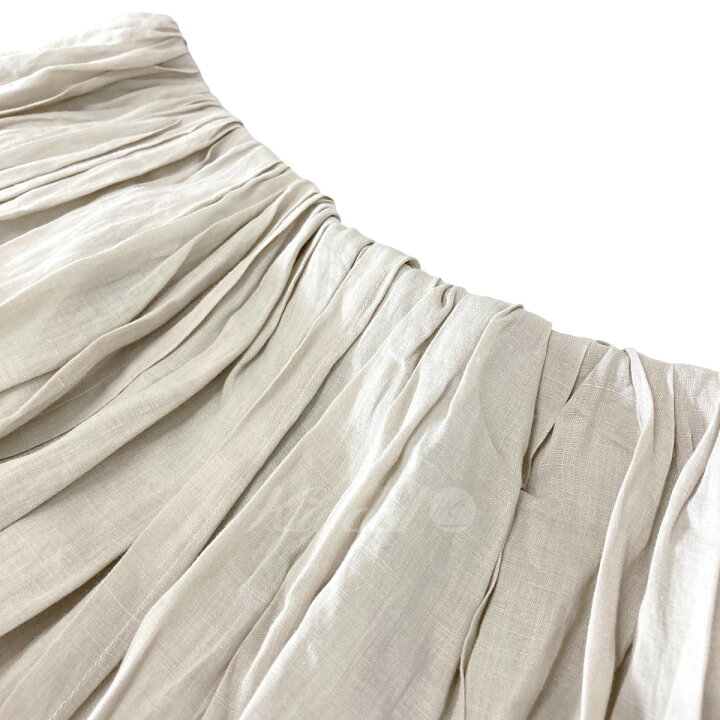 楽天市場】【中古】EBUREリネンフレアスカート 3310500135 ベージュ  