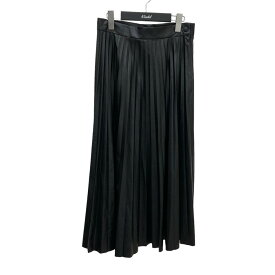 【中古】MM6 Maison Margiela　フェイクレザーロングスカート ブラック サイズ：42 【030423】（エムエムシックス・メゾン・マルジェラ）