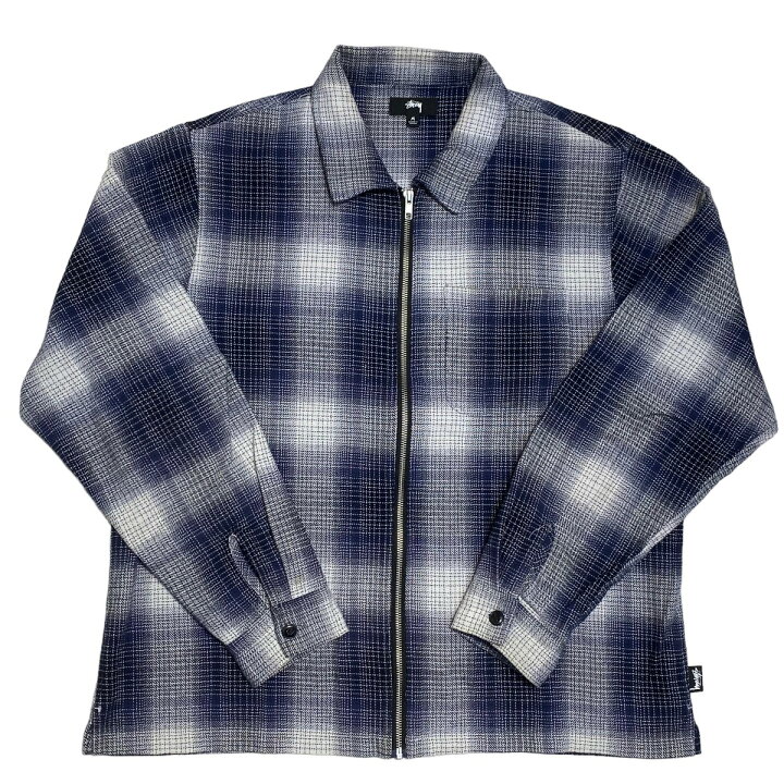 楽天市場】【中古】Stussy JACK SHADOW PLAID ZIP SHIRT ジップシャツ 