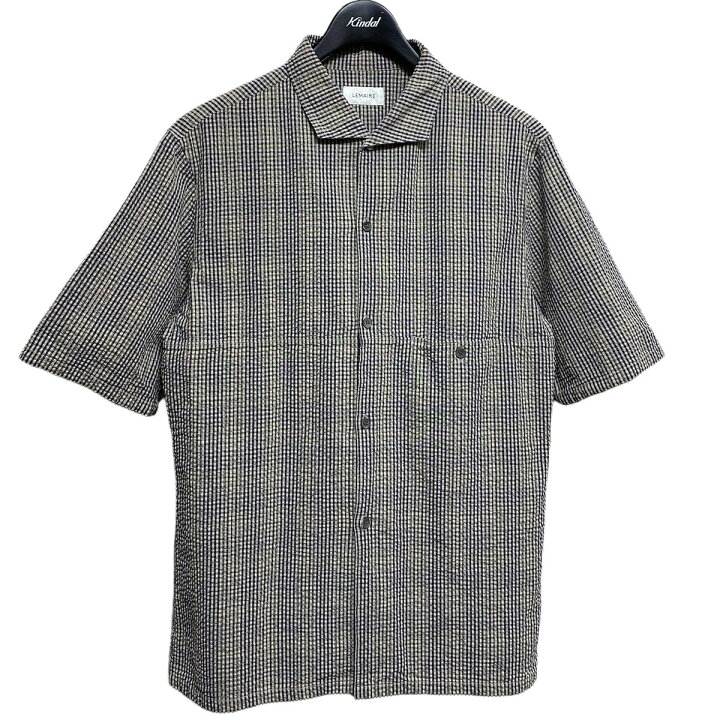 楽天市場】【中古】LEMAIRE シアサッカーワイドカラー半袖チェック 