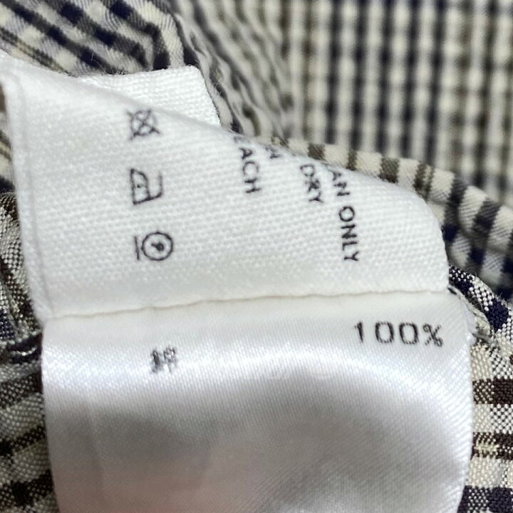 楽天市場】【中古】LEMAIRE シアサッカーワイドカラー半袖チェック 