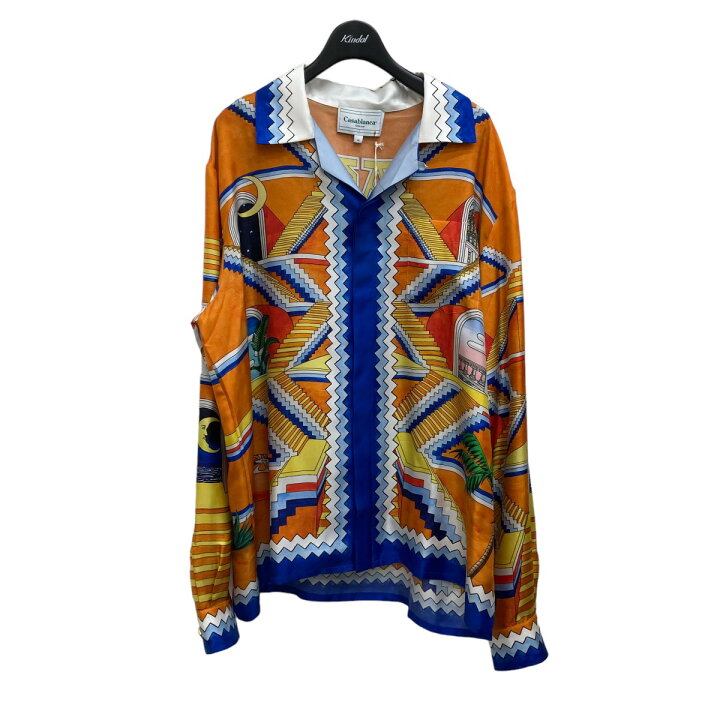 楽天市場】【中古】CASABLANCA23SS Escalier Infinite シャツ オレンジ  