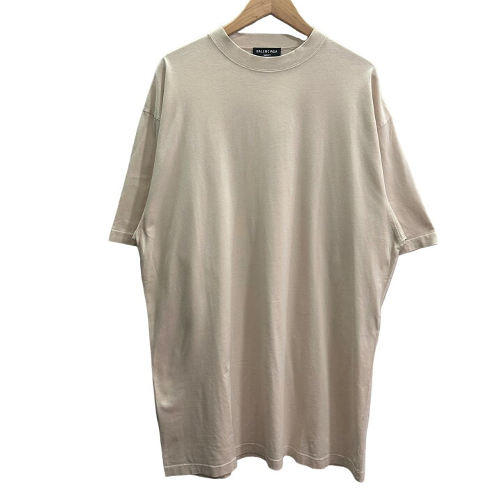 楽天市場】【中古】BALENCIAGA 22SS バッグ刺繍Tシャツ ベージュ 
