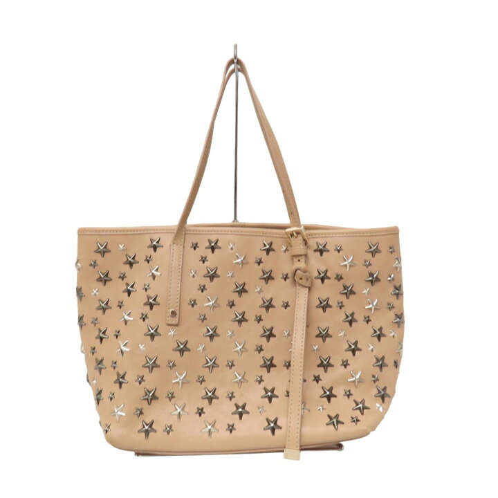 楽天市場】【中古】JIMMY CHOO スタースタッズトートバッグ ピンク  
