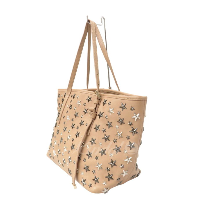 楽天市場】【中古】JIMMY CHOO スタースタッズトートバッグ ピンク 