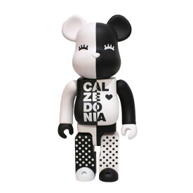 【中古】MEDICOM TOYBE＠RBRICK Calzedonia カルツェドニア東京上陸5周年 ベアブリック ホワイト×ブラック サイズ：400％【価格見直し】