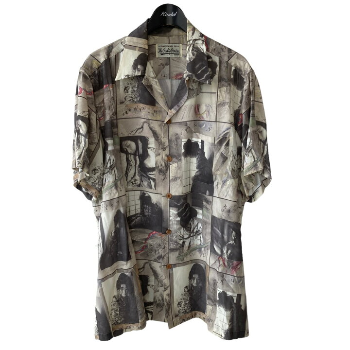 楽天市場】【中古】WACKO MARIA 19SS 晴雨緊縛図アロハシャツ グレー 