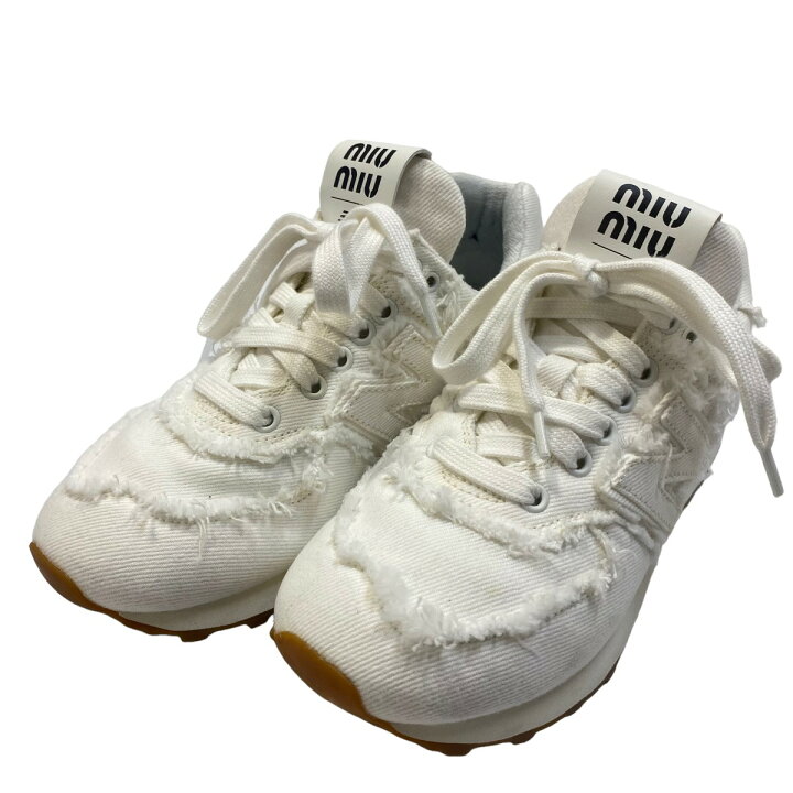 楽天市場】【中古】miu miu×New Balance2022SS デニムスニーカー  