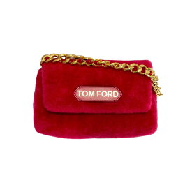 【中古】TOM FORD「Mini Evening」ボアハンドバッグ レッド【価格見直し】