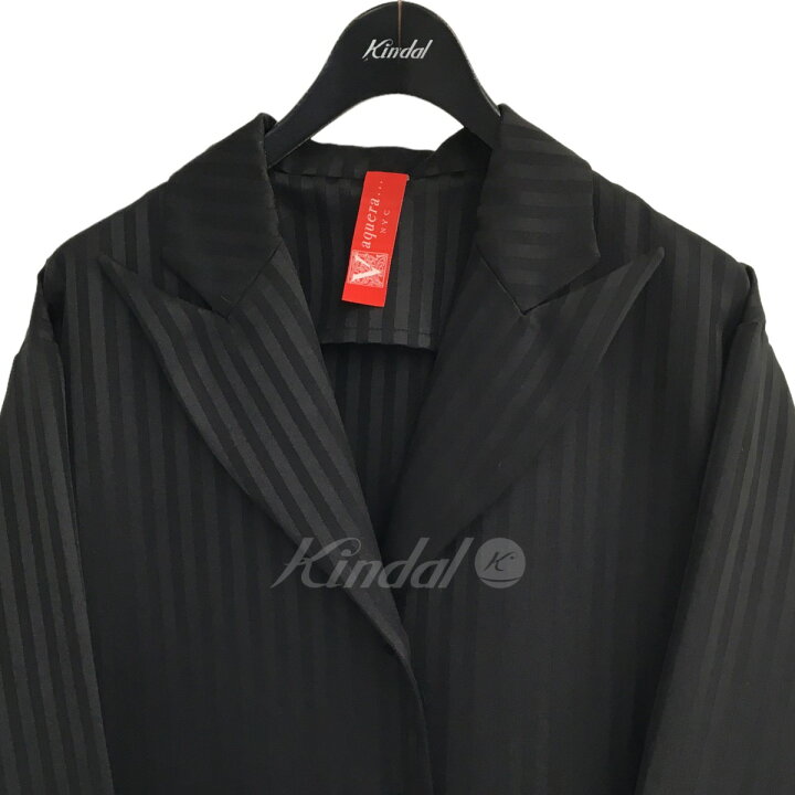 楽天市場】【中古】Vaqueraストライプジャンプスーツ ブラック サイズ 