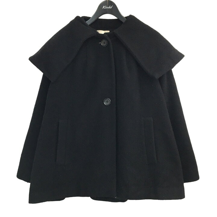 楽天市場】【中古】CLANEビッグカラーフレアコート ブラック サイズ：1  