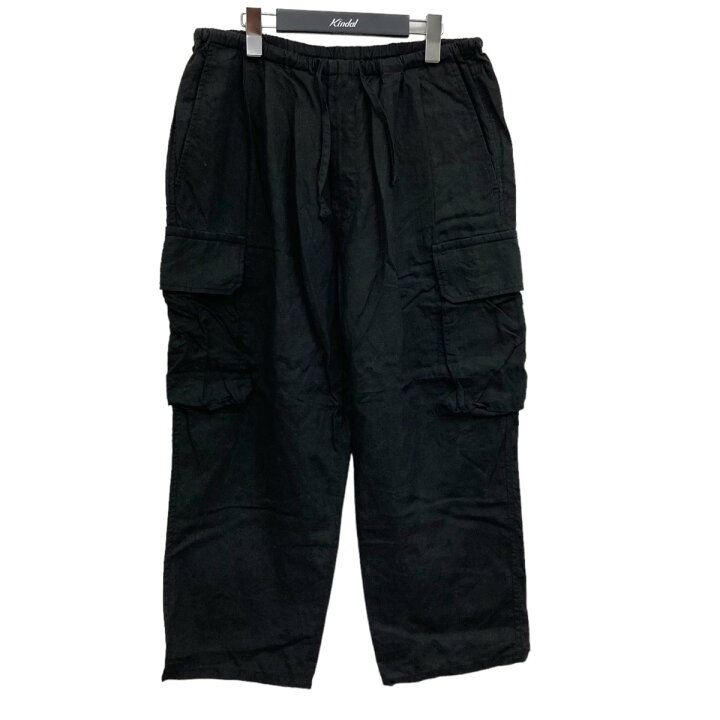 楽天市場】【中古】MAATEE＆SONS リネンカーゴパンツ ブラック サイズ 