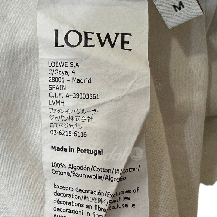 楽天市場】【中古】LOEWE 20SS 金魚プリント Tシャツ ホワイト サイズ 