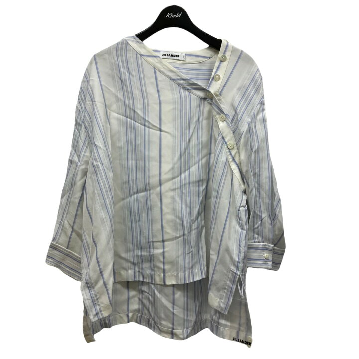 楽天市場】【中古】JIL SANDER 変形ストライプシャツ ホワイト サイズ 