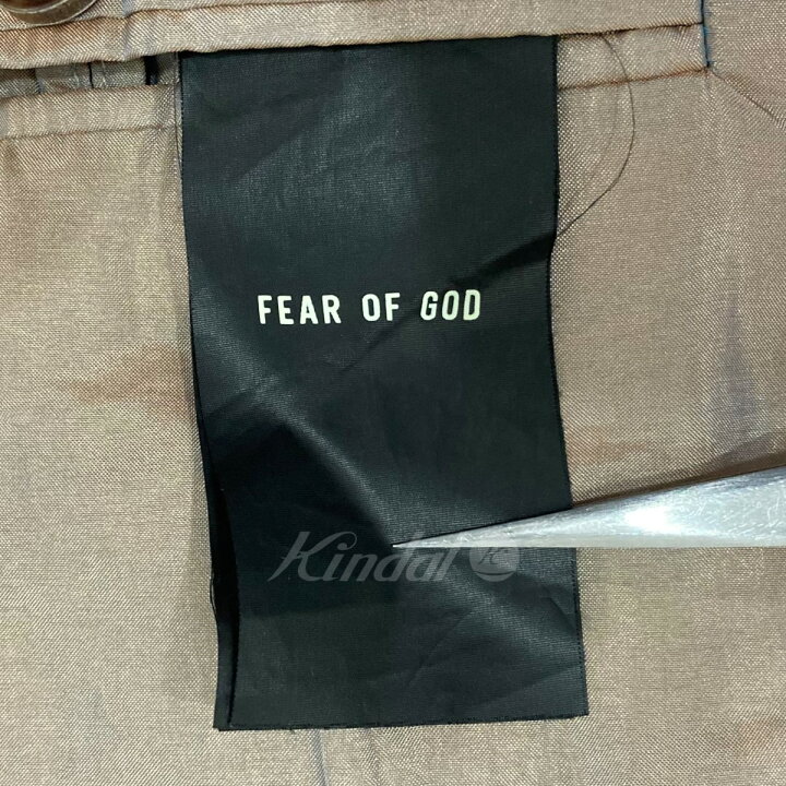 【中古】FEAR OF GOD「California Blazer Jacket」 カルフォルニアブレザーダブルジャケット ブラック サイズ： 50【価格見直し】 ブランド古着のカインドオル