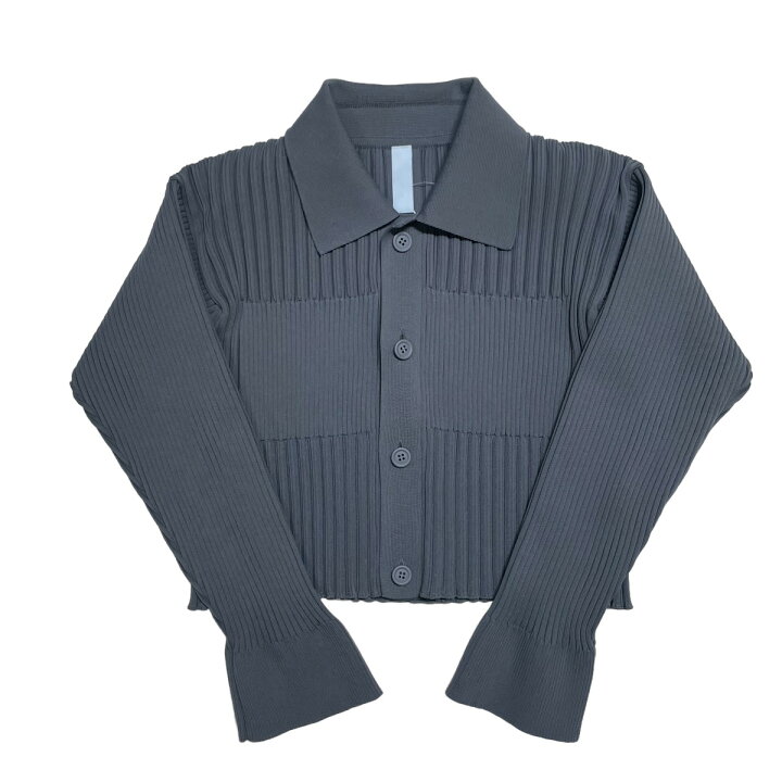 楽天市場】【中古】CFCL FLUTED CARDIGAN 2 プリーツブラウス グレー  