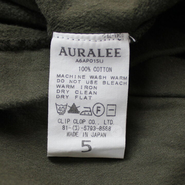 楽天市場】【中古】AURALEE SUPER HIGH GAUGE SWEAT L／S TEE 