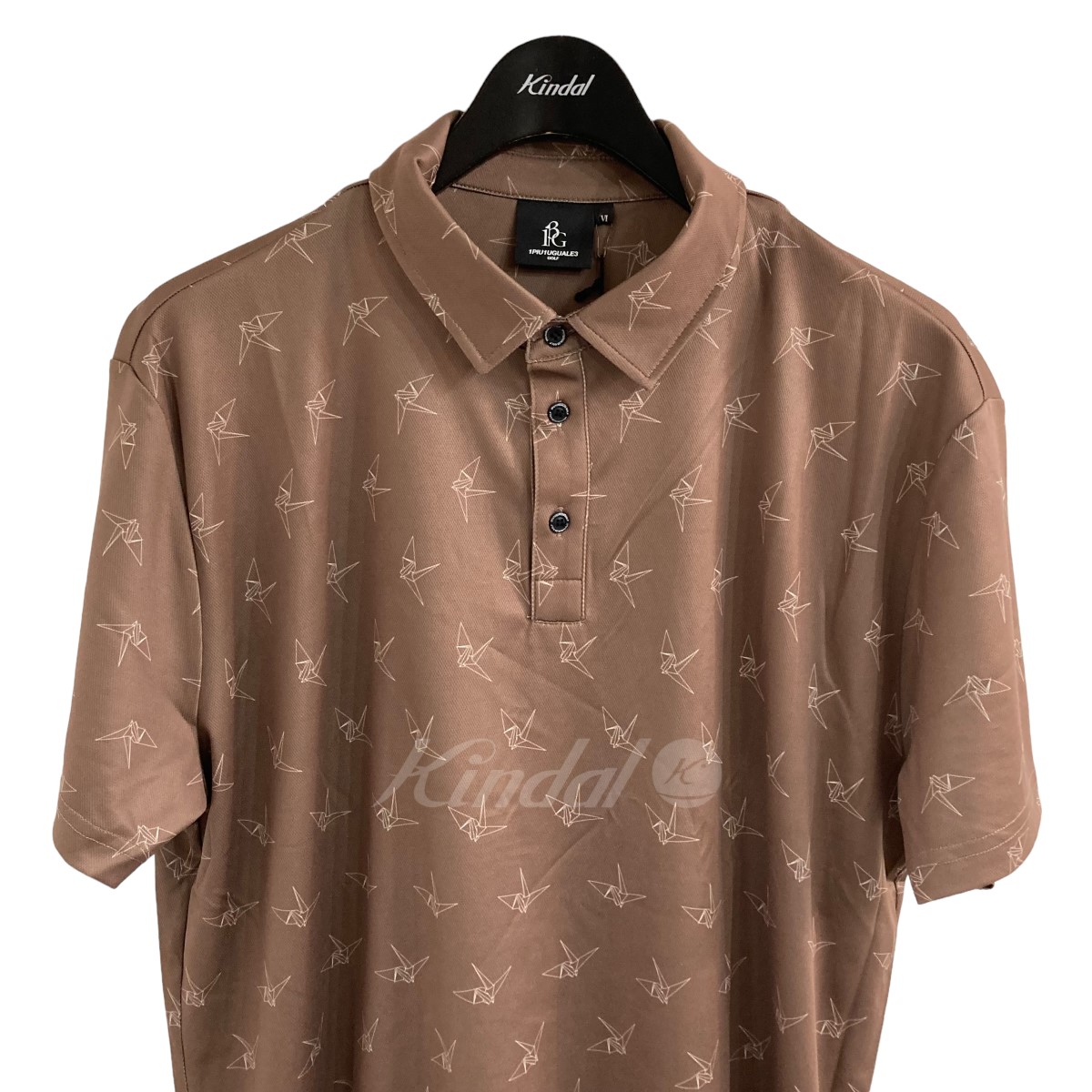 【中古】1PIU1UGUALE3 GOLF　ポロシャツ ベージュ サイズ：VI 【030523】（ウノピゥウノウグァーレゴルフ） |  ブランド古着のカインドオル