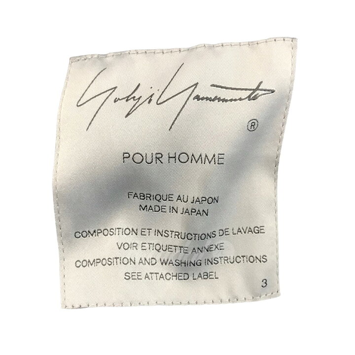 楽天市場】【中古】YOHJI YAMAMOTO pour homme22AWウールギャバジン左 