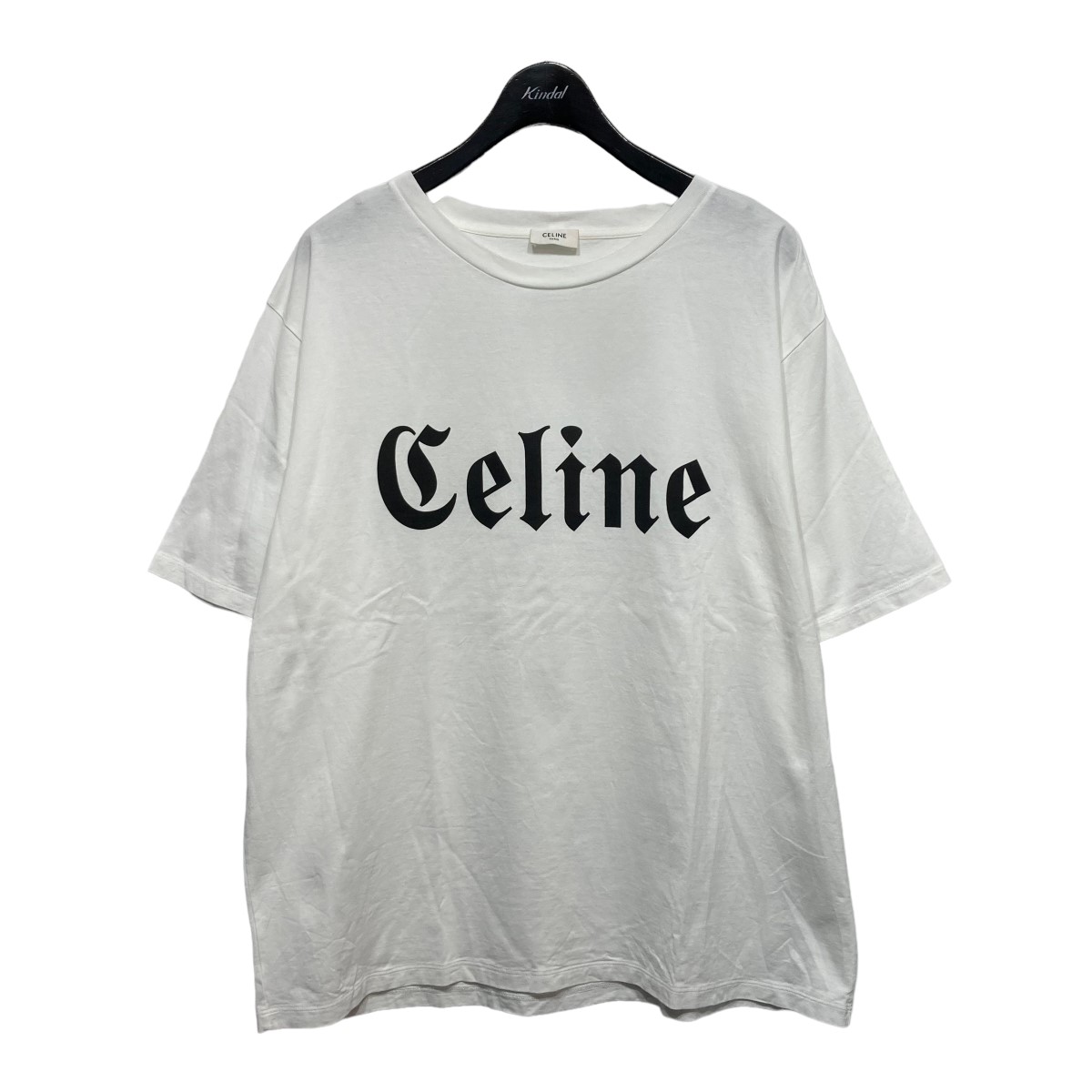 楽天市場】【中古】CELINE 22SS ゴシックロゴ Tシャツ ホワイト サイズ