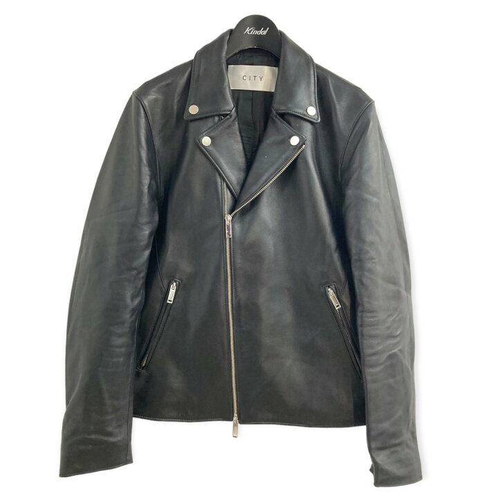 楽天市場】【中古】CITYダブルライダースジャケット ブラック サイズ 